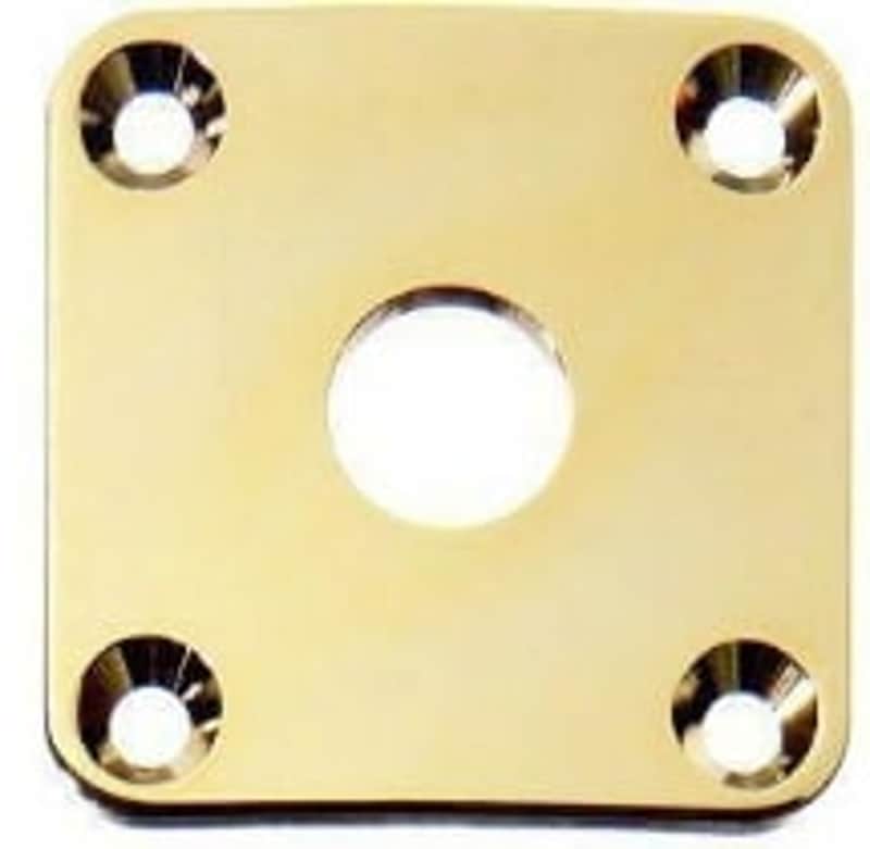 AP-0633 Square Jackplate for Les Paul - Gold image 1