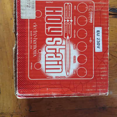 Electro-Harmonix Holy Stain Multi-Effects Pedal: Distortion / Reverb / Pitch / Tremolo 2008 - 2022 - Orange / Red image 4