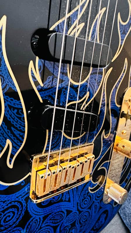 ‘07 Fender | Telecaster | James Burton Signature | Blue Paisley Flames | USA 🇺🇸 image 1