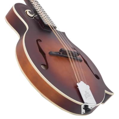 The Loar LM-310F-BRB Honey Creek Hand-Carved F-Style Mandolin, Satin Brownburst image 4