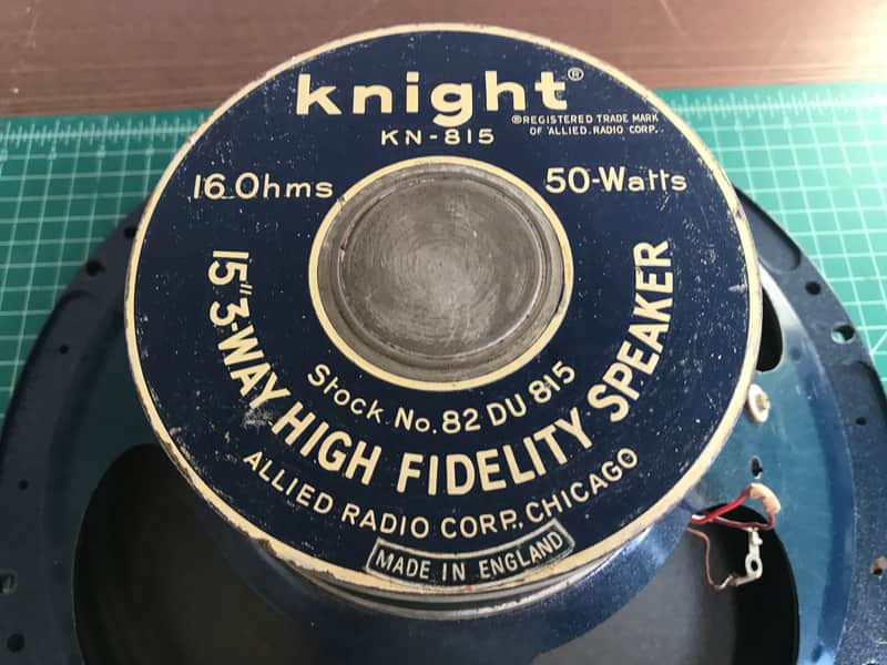 Knight KN815A KN-815A 15" 16ohms High Fidelity Speaker image 1