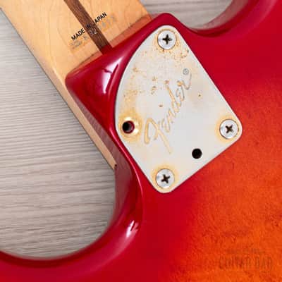 1988 Fender Pro Feel Stratocaster STR75 SSH Cherry Red Sunburst w/ Floyd Rose, Japan MIJ Fujigen image 16