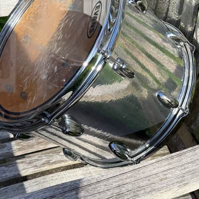 Slingerland 9X14 5 Ply Maple Shell Mid 1970’s - Silver Wrap OVER NATURAL LACQUER MAPLE GLOSS image 2