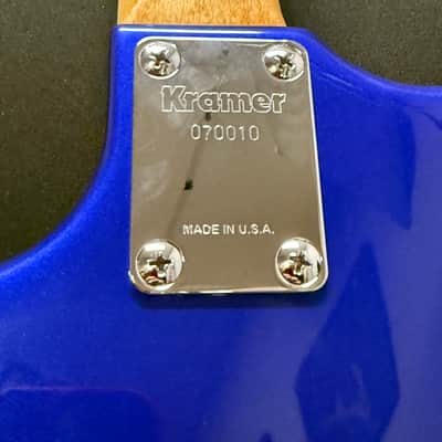 Kramer USA “Blue Demon” Barreta 2007 - Metallic Blue/ Flames image 8