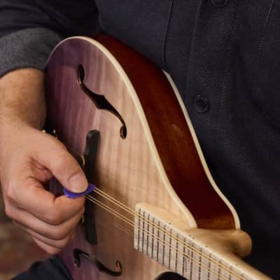 Ortega RMA200PF Americana Series A-Style Solid Flamed Maple Top Maple Neck 8-String Mandolin w/Croco Leather Case image 17