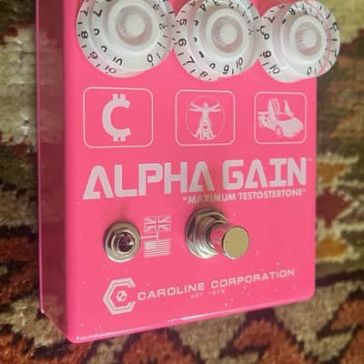 Caroline Guitar Company Alpha Gain 2023 - Sparkle Pink image 4