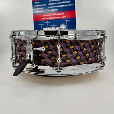 Montineri Custom 14x4 "Iris Tongue" Snare Drum image 4