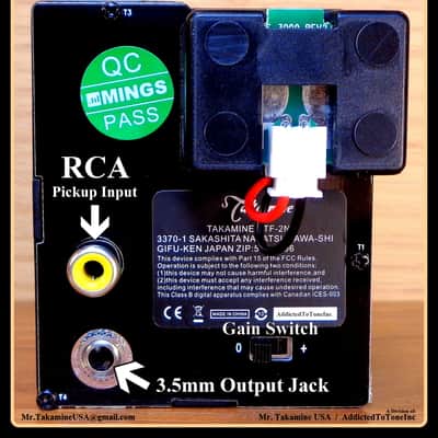 Takamine Pro Series CTF-2N FET Circuitry Preamp / TP0895 / New OEM Part Bild 5