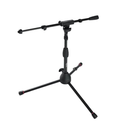 Gator Frameworks Short Tripod Base Microphone Stand with Soft Grip Twist Clutch, Boom Arm, and Both 3/8" and 5/8" Adapters (GFW-MIC-2621) image 4
