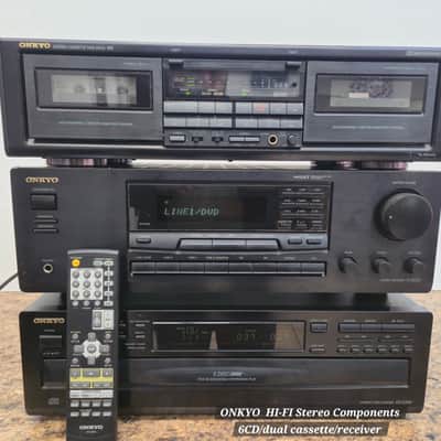 Onkyo HI-FI Stereo Components w/remote fully functional- refurbished image 1