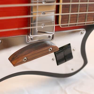Rare Vintage Howard/Teisco Full Scale Bass 1965 Red Burst image 5