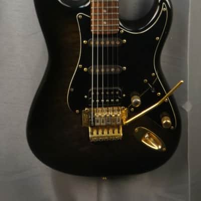 FENDER Stratocaster STR-75R 1986 - Black Burst Gold - Japan Import image 1