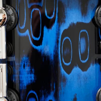 Sonor 7x14" SQ2 Medium Beech Snare Drum - Blue Tribal image 7
