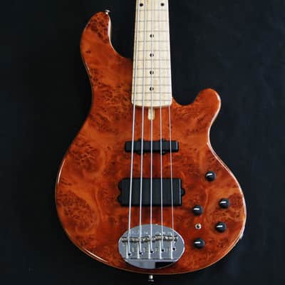 Lakland USA 55-94 Custom Deluxe 5 String Bass Quilted Redwood #7672 image 2
