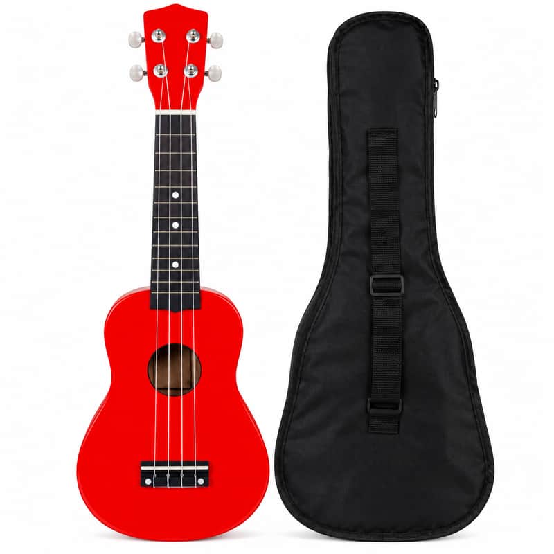 Palmer Soprano Ukulele Red + Gig Bag image 1