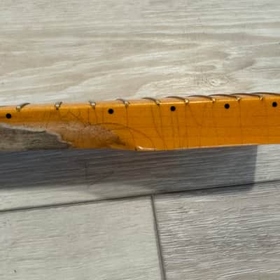 Fender Heavy RELIC 50s 51 52 Telecaster Neck, 21 Vintage Tall Frets, 9.5" Radius image 12
