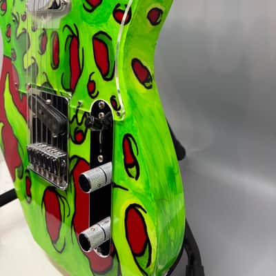 Custom Painted Fender Mex Partscaster Telecaster with unique paint job Estate Guitar Sale! image 18