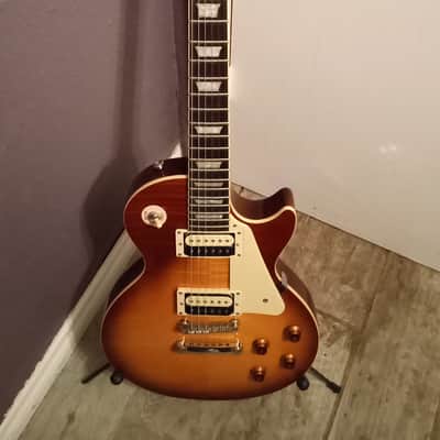 Epiphone Les Paul Standard Plus Top Pro Desert Burst Upgraded Slash Alnico Pro 2 Signature Humbuckers image 2