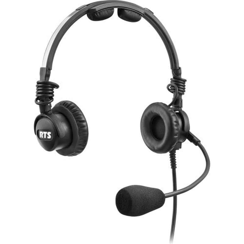RTS LH-302-DM-A4M Dual-Sided Headset with Noise Cancelling Boom Mic (A4M) image 1