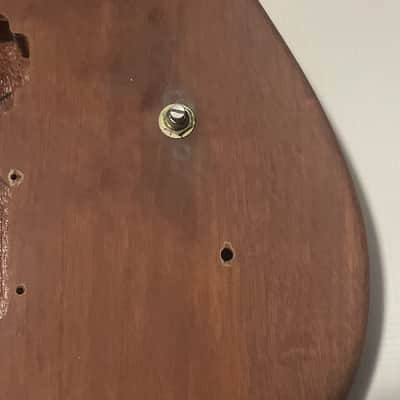 Custom Made 6 String Mahogany Electric Guitar Body 25.5 Scale Length Kahler Ready image 5