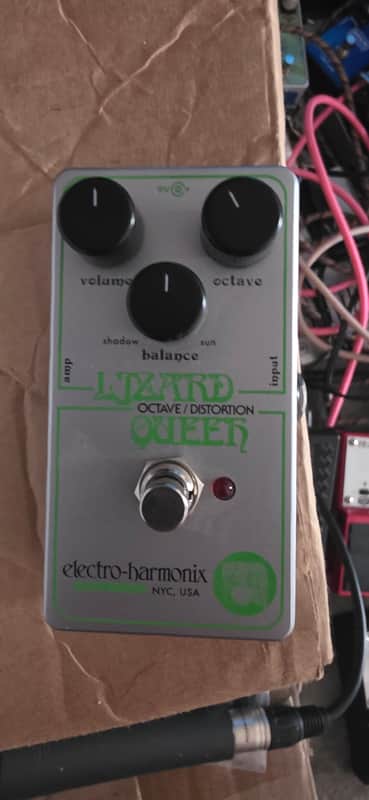 Electro-Harmonix / JHS Nano Lizard Queen Octave Fuzz 2023 - Present - Silver / Green image 1