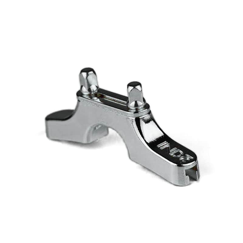 INDe Drum Labs UBP Universal Butt Plate Chrome image 1