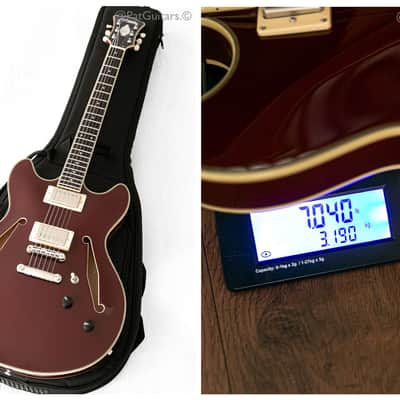 2022 D'Angelico Excel DC Tour Collection in Solid Wine image 6