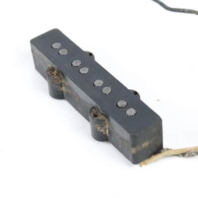 1965 Vintage Fender Jazz Bass BRIDGE Pickup Rewound L-Series Grey Bottom USA 1960s Pre-CBS image 4