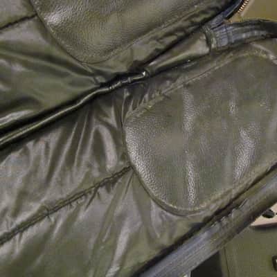 Vintage Fender Bass Gig Bag 1960's Era Unlabeled Fender Style Bass Gig Bag Cool Vintage Leatherette Bass Gig Bag image 9