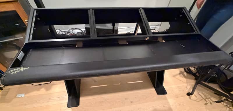 Dangerfox Genesis 24u - Black Studio Mixing Desk including Monitor, mount and speaker stands. image 1