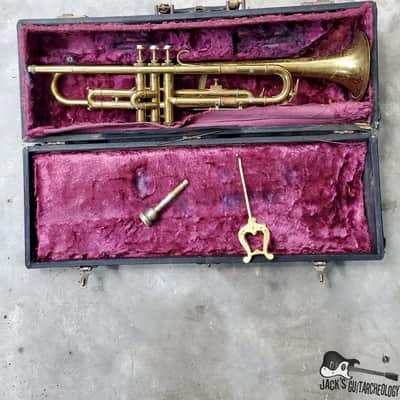 Conn / Musicraft "Stencil Horn" Bb Trumpet (1920s Lacquered Brass) image 19
