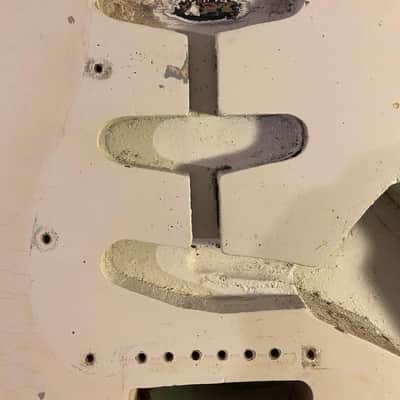 Fender Stratocaster 1961 Body Olympic White Refin image 5