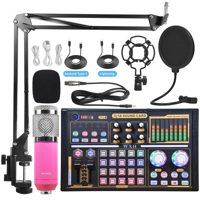 Usb Sound Card Microphone Mixer Multi-Channel Audio Amplifier Audio Filter Full Set Of Sound Card Equipment image 1