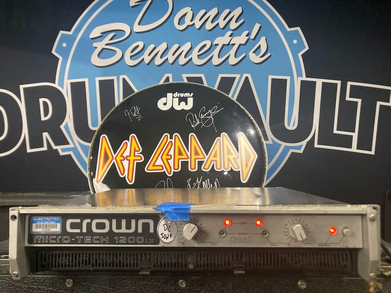 Def Leppard's Adrenalize Tour Crown MA1200 Audio Amplifier 2-Channel 320-Watt (DL #5029) image 1