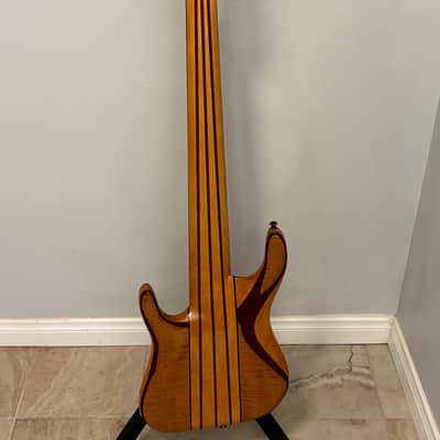 Acacia Matt Friedman Custom 6-String Electric Bass Guitar w/ late 90's - Hand Rubbed image 4
