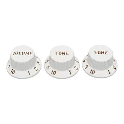 Fender 099-2035-000 Stratocaster Knobs - White image 2