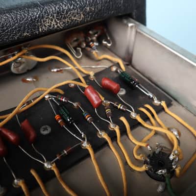 1964 Vintage Fender Princeton 6G2 Tuxedo Tube Combo Amp image 13