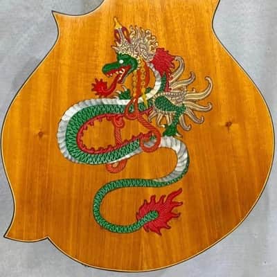 Blueberry Handmade Mandolin Dragon Motif image 5