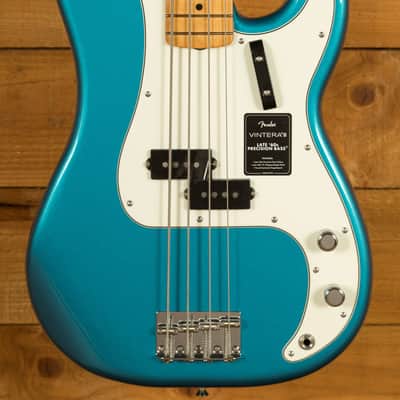Fender Vintera III Late '60s Precision Bass - Maple - Lake Placid Blue image 1