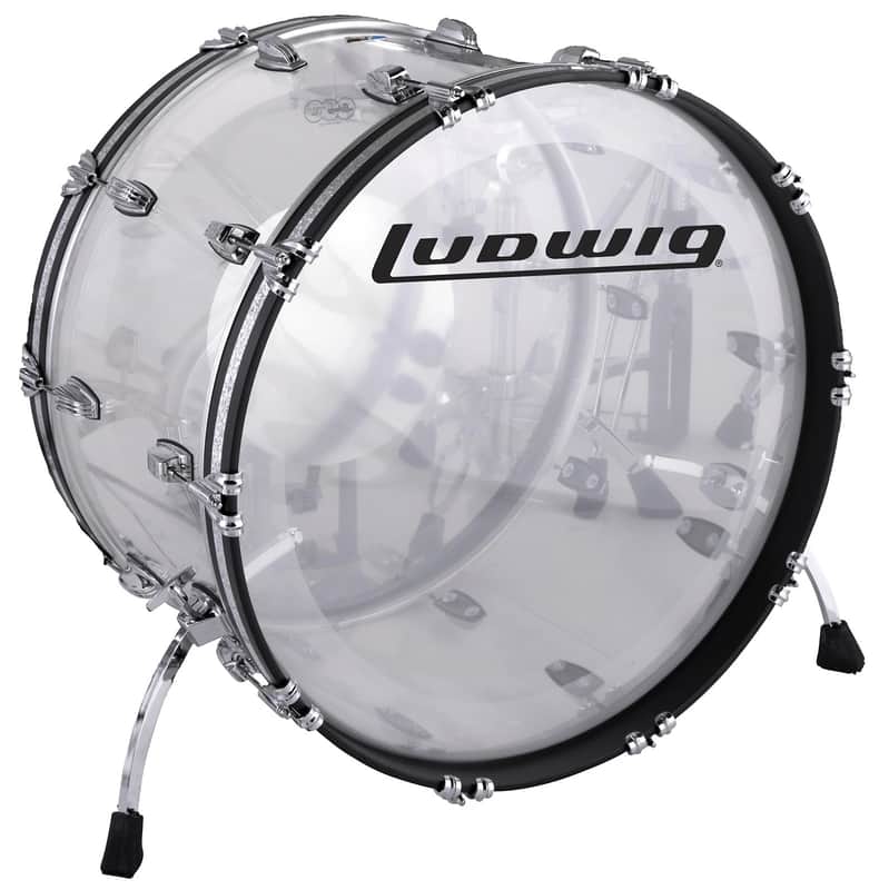 Ludwig *Pre-Order* Vistalite Clear 14x26" Bass Kick Drum Acrylic Large Classic Lugs | Made in the USA | NEW | Special Order | Authorized Dealer image 1