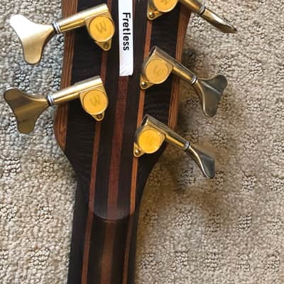 Dirk Lance (Incubus) Owned Warwick Streamer Stage II 5-String Fretless Custom 1999 Natural image 9