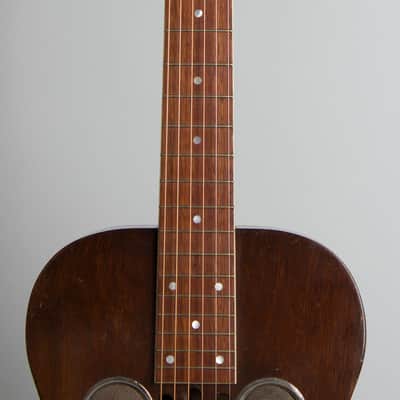 Dobro Model 56 Squareneck Resophonic Guitar (1932), ser. #2487, black hard shell case. image 8