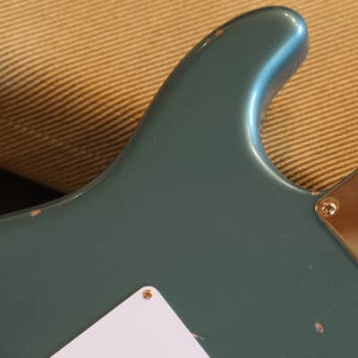 2021 Fender Custom Shop 1956 Reissue Stratocaster Electric Guitar Relic Sherwood Green Metallic + COA OHSC image 15