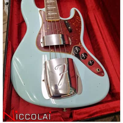 Fender Limited Edition Custom Shop 66 Jazz Bass Journeyman Rosewood Aged Daphne Blue 2023 image 7