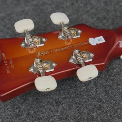 Hofner HCT-500/2-SB Contemporary Series Club Bass Guitar Great Vintage Look in Brown Burst image 10