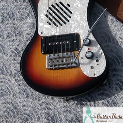 Classic "Marine Rider" - Mosrite Copy Travel Guitar - Made in Japan - Pro Set Up w Perfect Frets/Action/Intonation! Perfect for Travel or Kids image 8