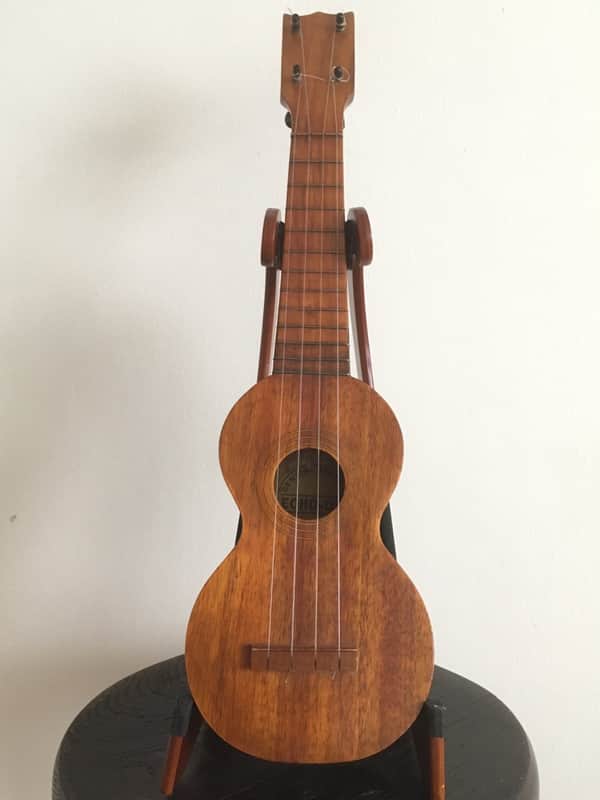 Echo-Uke Koa Soprano Ukulele With New Hard Case image 1