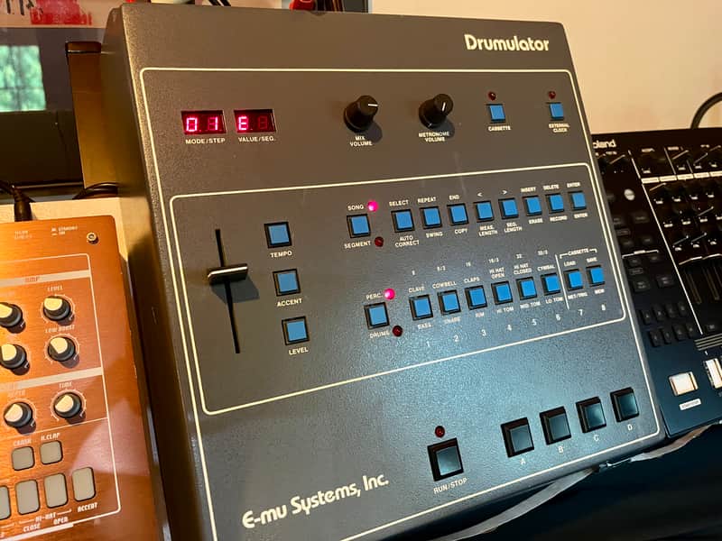 E-mu Drumulator w/ EDRM-M Midi mod and manuals image 1