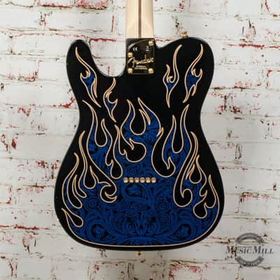 Fender James Burton Telecaster, Maple Fingerboard, Blue Paisley Flames image 7