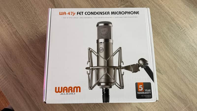 Warm Audio WA-47jr Large Diaphragm Multipattern FET Condenser Microphone 2018 - Present - Nickel image 1
